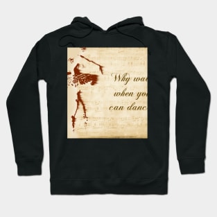 Ballerina on music paper Hoodie